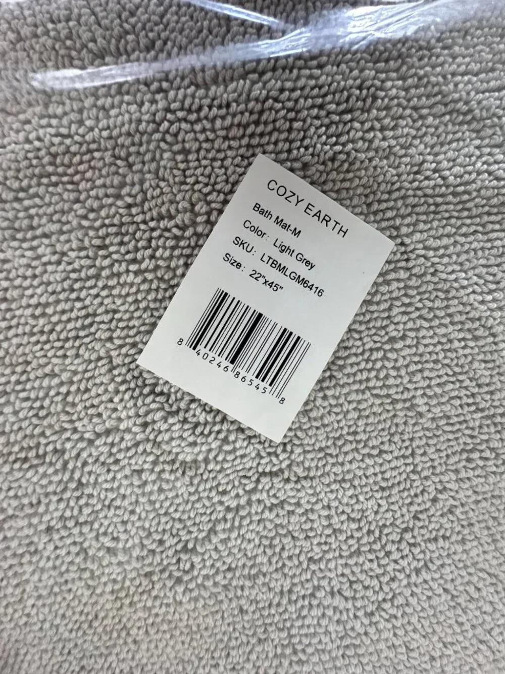 COZY EARTH Loop Terry Bath Mat Set